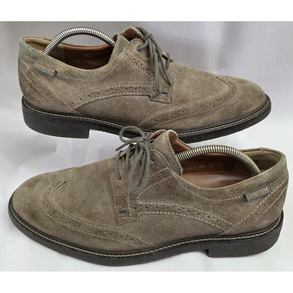 Mephisto Air-Relax (Sz 11)  Goodyear Welt Shoes Mens Brown Suede Longwing Derby